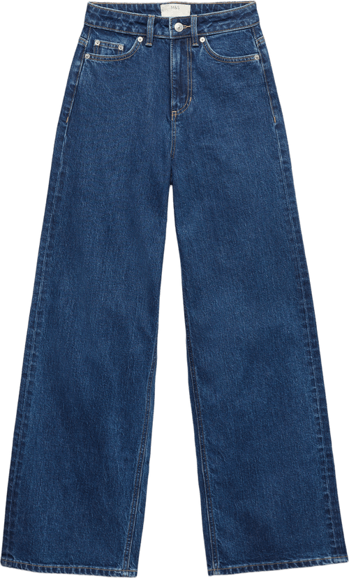 Blue Wide Leg Jeans