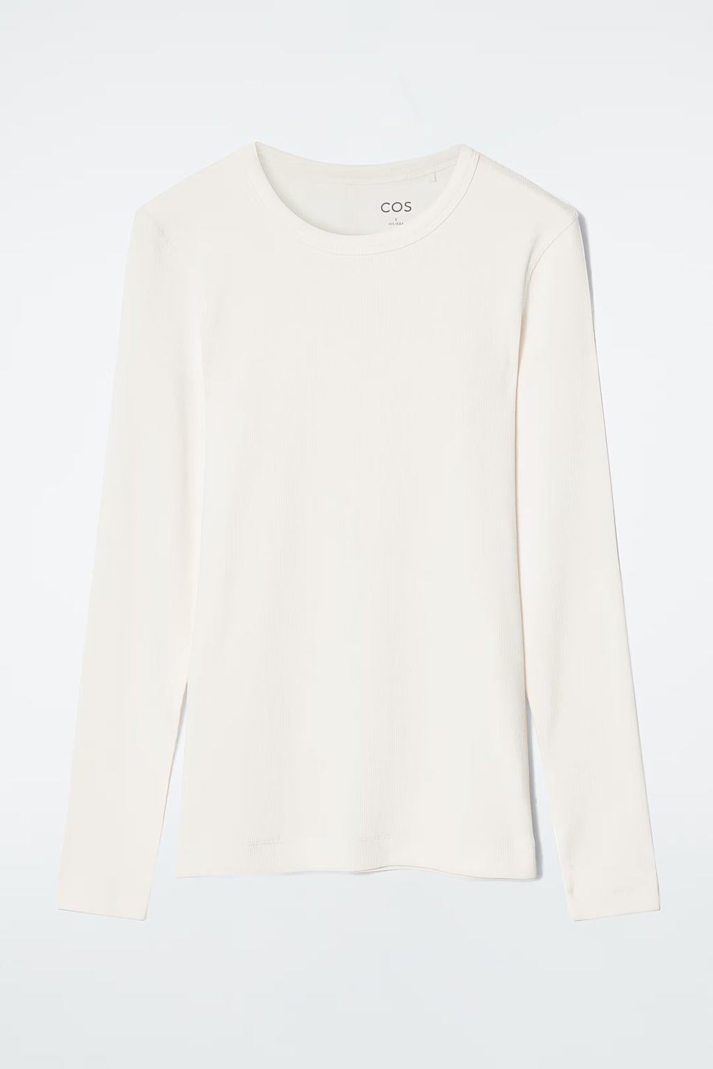 Cotton White Ribbed Top