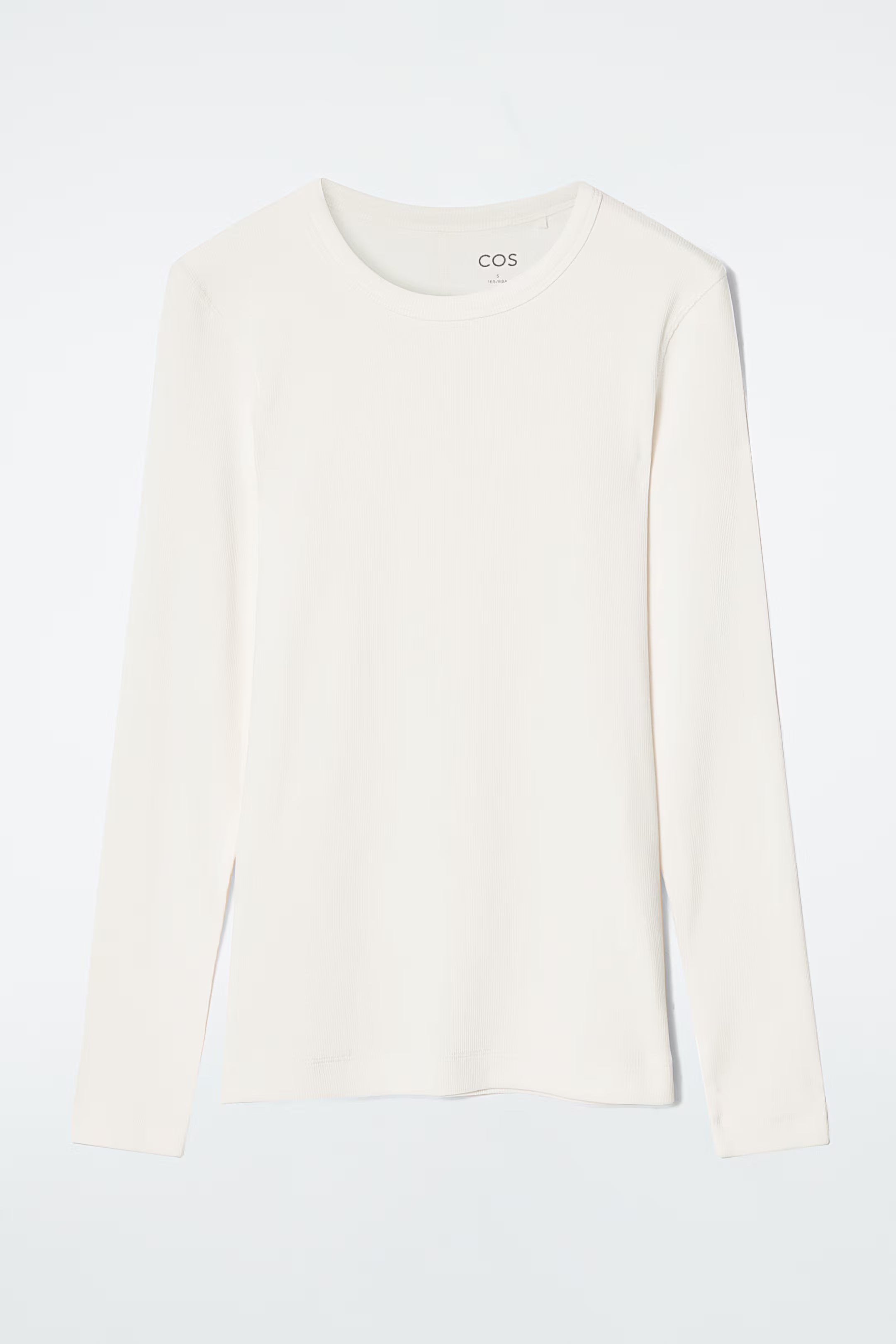 Cotton White Ribbed Top