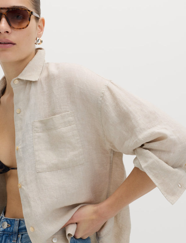 M&S Linen Shirt with Pocket