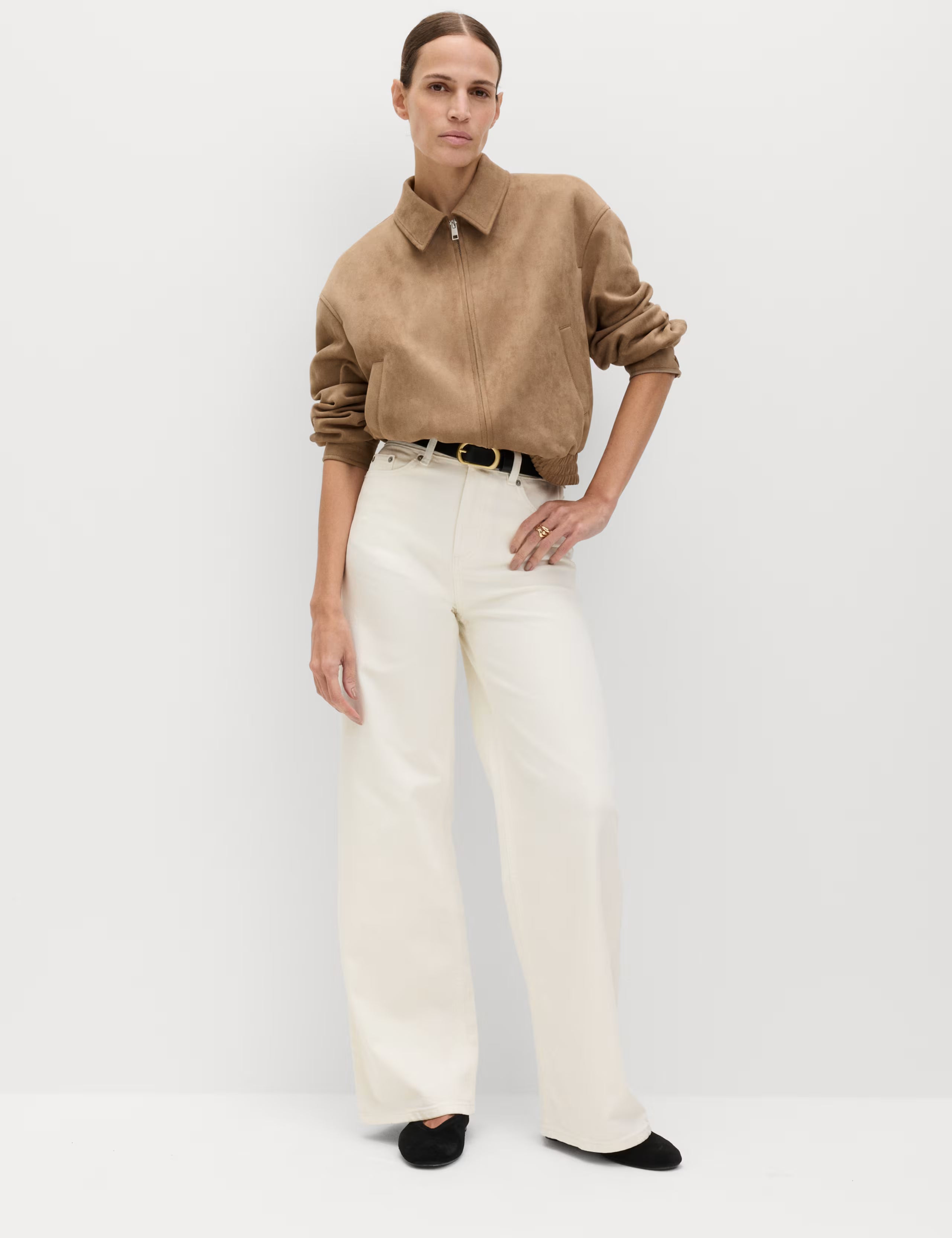 White Wide Leg Jeans